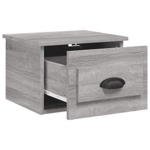 Mesa De Cabeceira De Parede Mesinha De Cabeceira - 41,5x36x28 cm cinzento sonoma