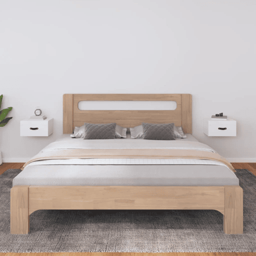Lote de 2 Mesas De Cabeceira parede - Mesinhas De Cabeceira 40x29,5x22cm branco