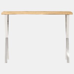 Mesa Consola - Mesa De Entrada c borda viva 105x33x76cm madeira mangueira maciça