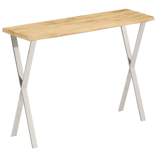 Mesa Consola - Mesa De Entrada c borda viva 105x33x76cm madeira mangueira maciça