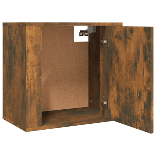 Mesa De Cabeceira De Parede Mesinha De Cabeceira - 50x30x47 cm carvalho fumado