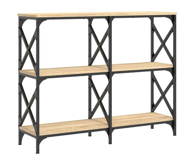Mesa consola - mesa de entrada madera de ingeniería roble sonoma 100x28x80,5 cm