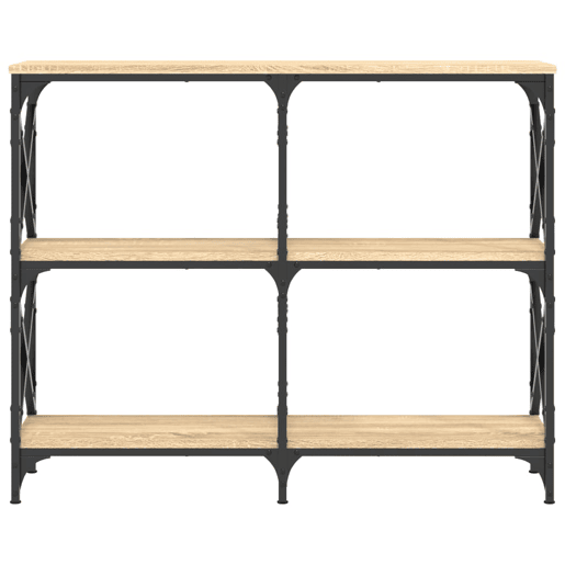 Mesa Consola - Mesa De Entrada 100x28x80,5cm derivados de madeira carvalho sonoma