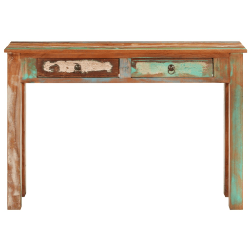 Mesa Consola - Mesa De Entrada 110x30x75 cm madeira recuperada maciça