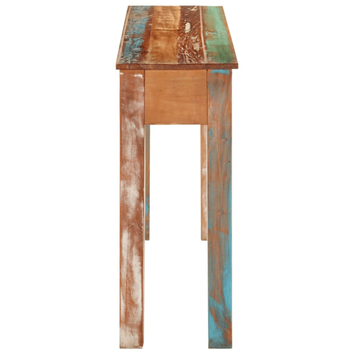 Mesa Consola - Mesa De Entrada 110x30x75 cm madeira recuperada maciça