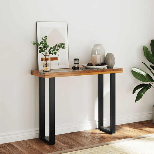 Mesa Consola - Mesa De Entrada em teca 100x35x75 cm