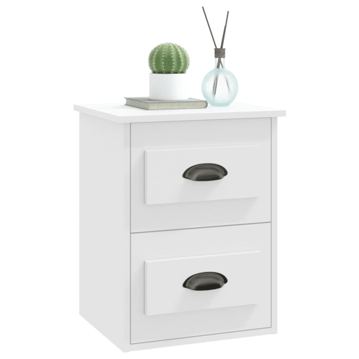 Mesa De Cabeceira De Parede Mesinha De Cabeceira - 41,5x36x53 cm branco