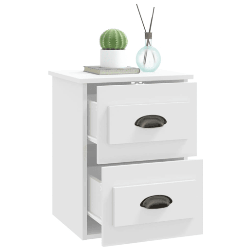 Mesa De Cabeceira De Parede Mesinha De Cabeceira - 41,5x36x53 cm branco
