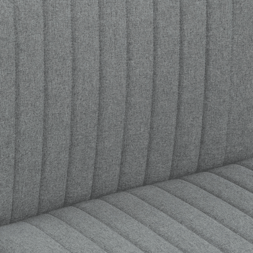 HOMCOM Cadeira de Escritório sem Apoio para os Braços Cadeira de Secretária Giratória com Função Basculante Altura Ajustável sem Rodas para Quarto Sala de Estar 61x64x76-86 cm Cinzento