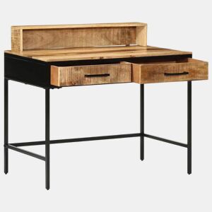 Mesa Consola - Mesa De Entrada Castanho 100 x 55 x 75 cm Madeira de mangueira maciça