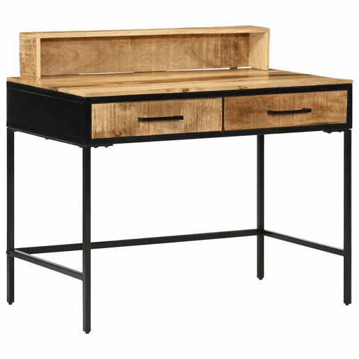 Mesa Consola - Mesa De Entrada Castanho 100 x 55 x 75 cm Madeira de mangueira maciça