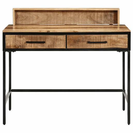 Mesa Consola - Mesa De Entrada Castanho 100 x 55 x 75 cm Madeira de mangueira maciça
