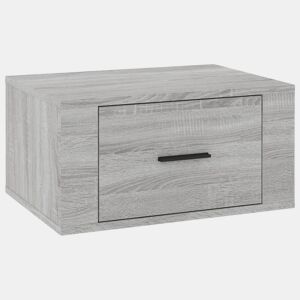Mesa De Cabeceira De Parede Mesinha De Cabeceira - 50x36x25 cm cinzento sonoma