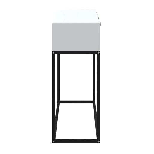Mesa Consola - Mesa De Entrada 105x30x75 cm derivados de madeira e ferro branco