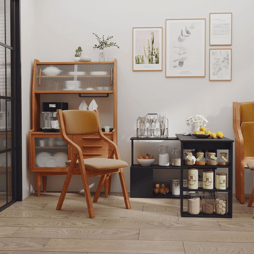 HOMCOM Mesa de Computador Secretária Mesa de Canto Giratória 360° com 5 Prateleiras para Casa Escritório Preto
