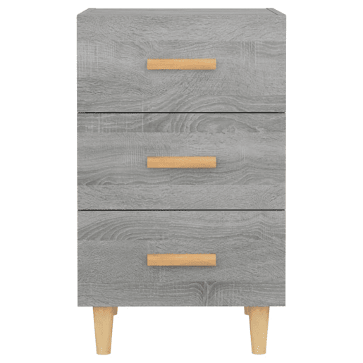 Mesa De Cabeceira - Mesinha De Cabeceira 40x40x66 cm derivados madeira cinzento sonoma