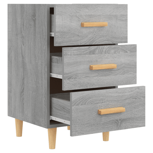 Mesa De Cabeceira - Mesinha De Cabeceira 40x40x66 cm derivados madeira cinzento sonoma