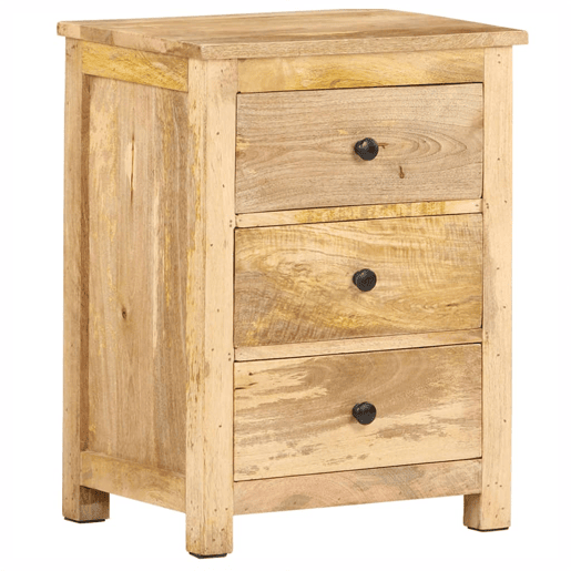 Mesa De Cabeceira - Mesinha De Cabeceira 45x35x60 cm madeira de mangueira maciça