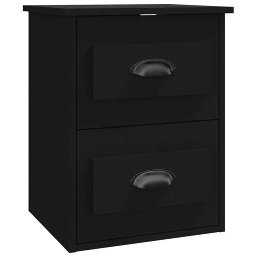 Mesa De Cabeceira De Parede Mesinha De Cabeceira - 41,5x36x53 cm preto