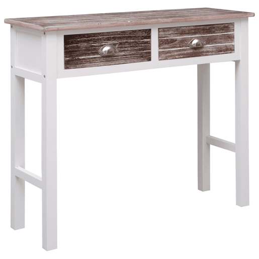 Mesa Consola - Mesa De Entrada 90x30x77 cm madeira castanho