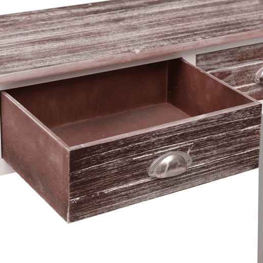 Mesa Consola - Mesa De Entrada 90x30x77 cm madeira castanho