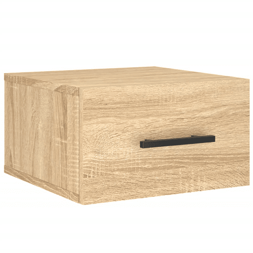 Mesa De Cabeceira De Parede Mesinha De Cabeceira - 35x35x20 cm cor sonoma