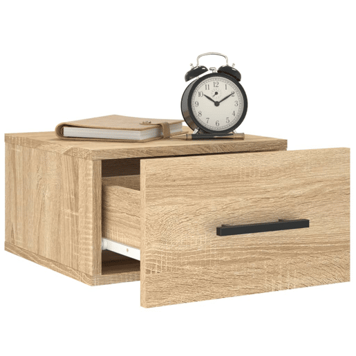 Mesa De Cabeceira De Parede Mesinha De Cabeceira - 35x35x20 cm cor sonoma