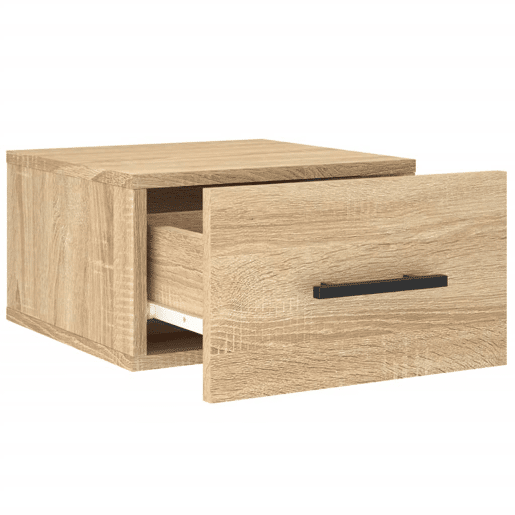 Mesa De Cabeceira De Parede Mesinha De Cabeceira - 35x35x20 cm cor sonoma
