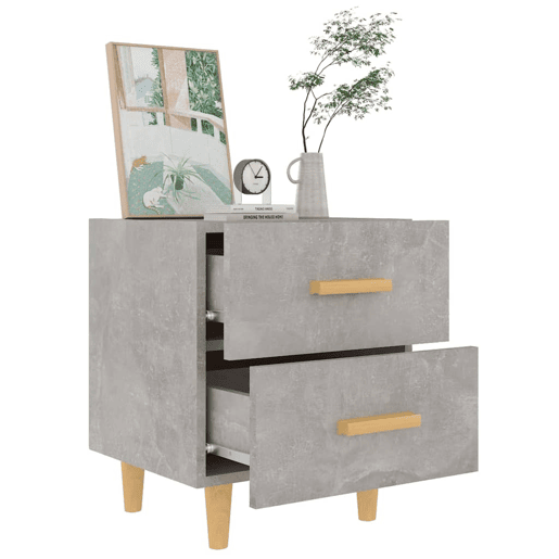 Mesa De Cabeceira - Mesinha De Cabeceira 40x35x47,5 cm cinzento cimento