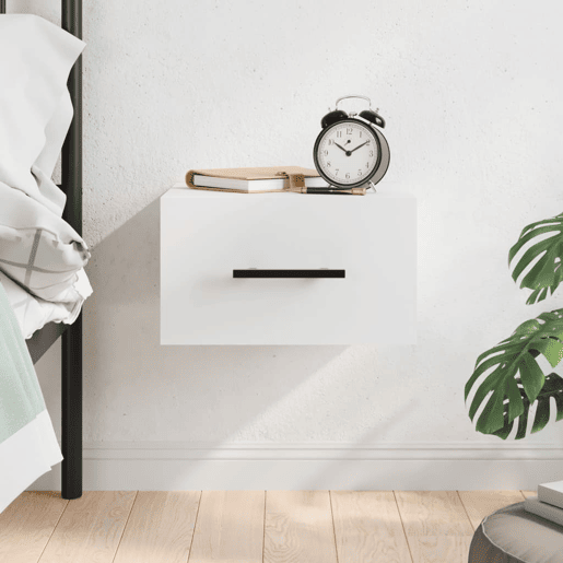 Mesa De Cabeceira De Parede Mesinha De Cabeceira - 35x35x20 cm branco