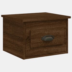 Mesa De Cabeceira De Parede Mesinha De Cabeceira - 41,5x36x28 cm carvalho castanho