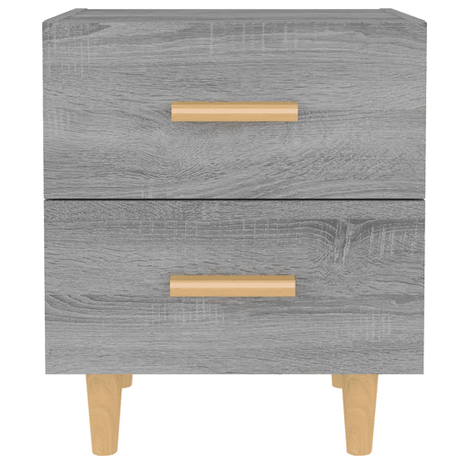 Lote de 2 Mesas De Cabeceira - Mesinhas De Cabeceira 40x35x47,5 cm sonoma cinzento