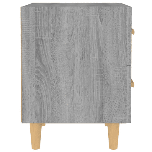 Lote de 2 Mesas De Cabeceira - Mesinhas De Cabeceira 40x35x47,5 cm sonoma cinzento