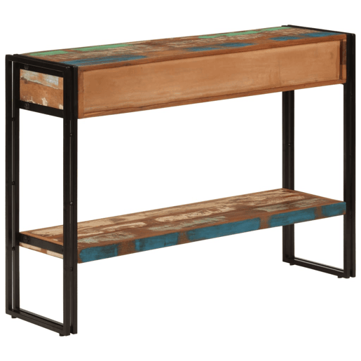 Mesa Consola - Mesa De Entrada 110x30x76 cm madeira recuperada maciça