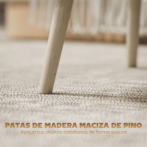 HOMCOM Mesa de Centro Elevatória Mesa de Café para Sala de Estar com Compartimentos Ocultos de Armazenamento e Pés de Pinho 91x56-80,5x43-57,5 cm Carvalho