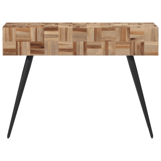Mesa Consola - Mesa De Entrada 110x34x80 cm madeira de teca recuperada maciça