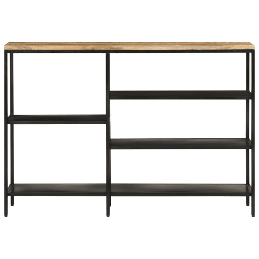 Mesa Consola - Mesa De Entrada 110x30x75 cm madeira mangueira áspera maciçaferro