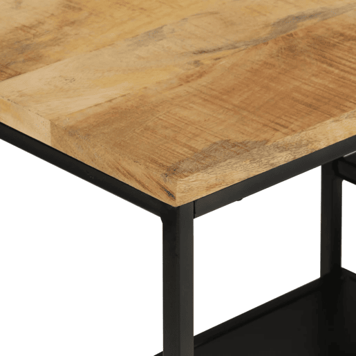 Mesa Consola - Mesa De Entrada 110x30x75 cm madeira mangueira áspera maciçaferro