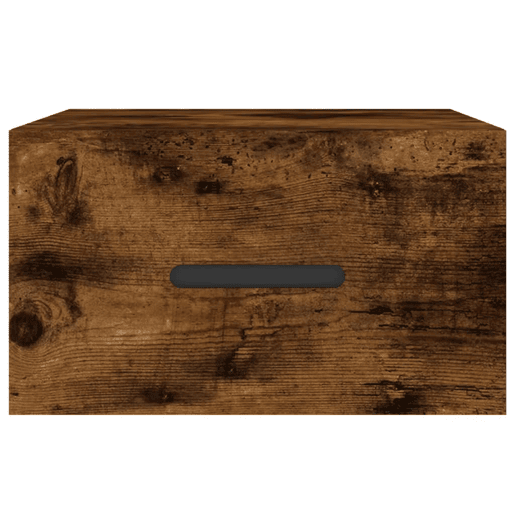 Mesa De Cabeceira De Parede Mesinha De Cabeceira - 35x35x20 cm cor carvalho fumado