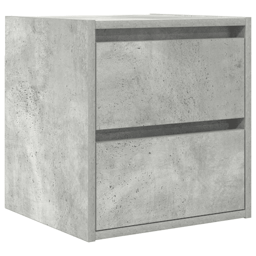 Lote de 2 Mesas De Cabeceira Mesinhas De Cabeceira - parede 38x34x40 cm cinza cimento