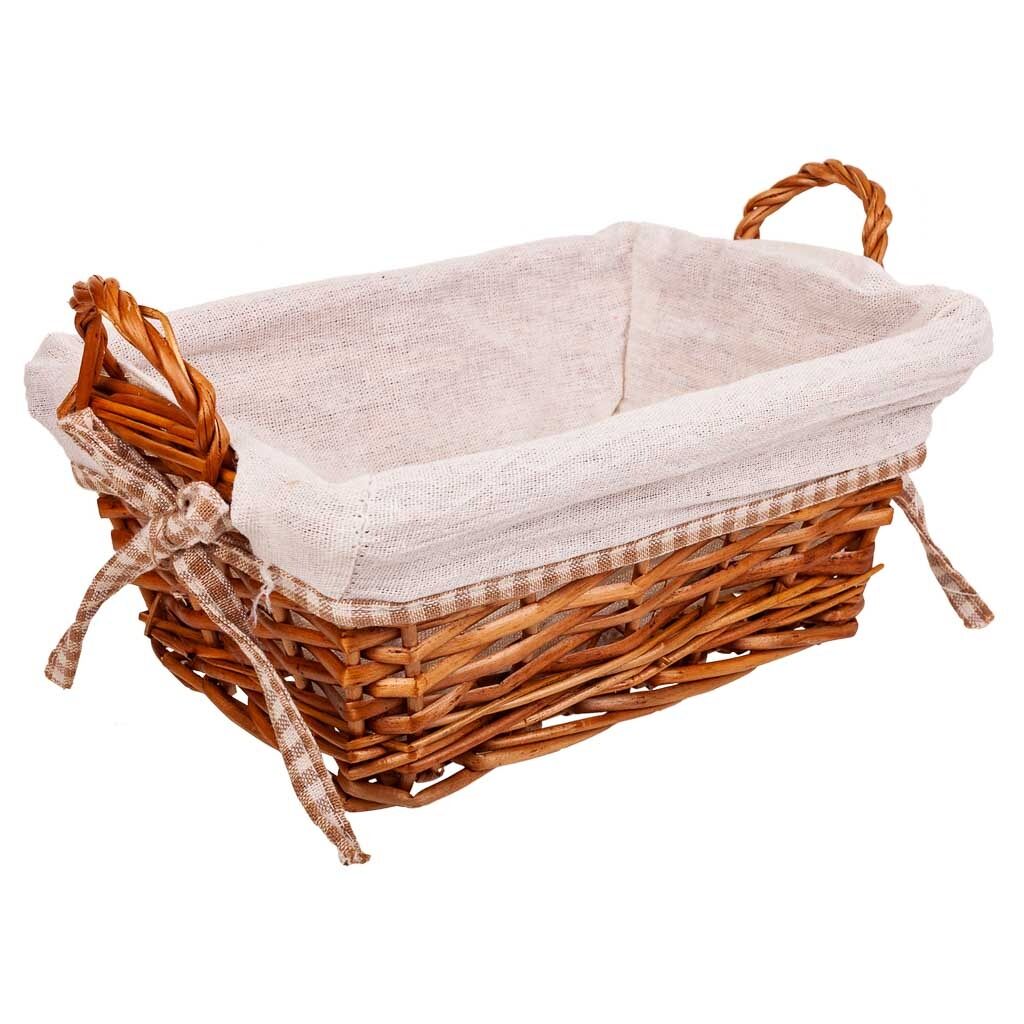 Panera mimbre forrada