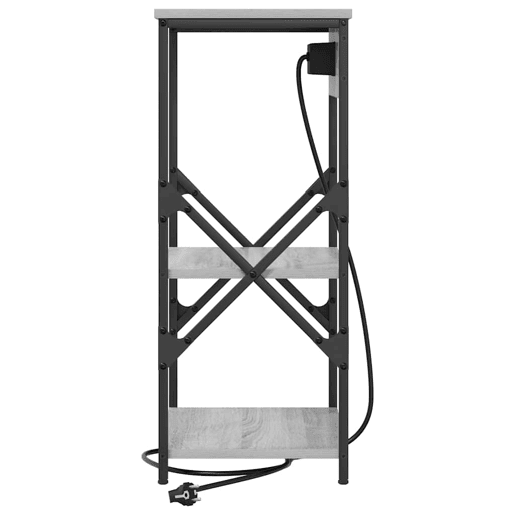 Mesa De Cabeceira - Mesinha De Cabeceira Sonoma cinzento 41 x 31 x 76 cm