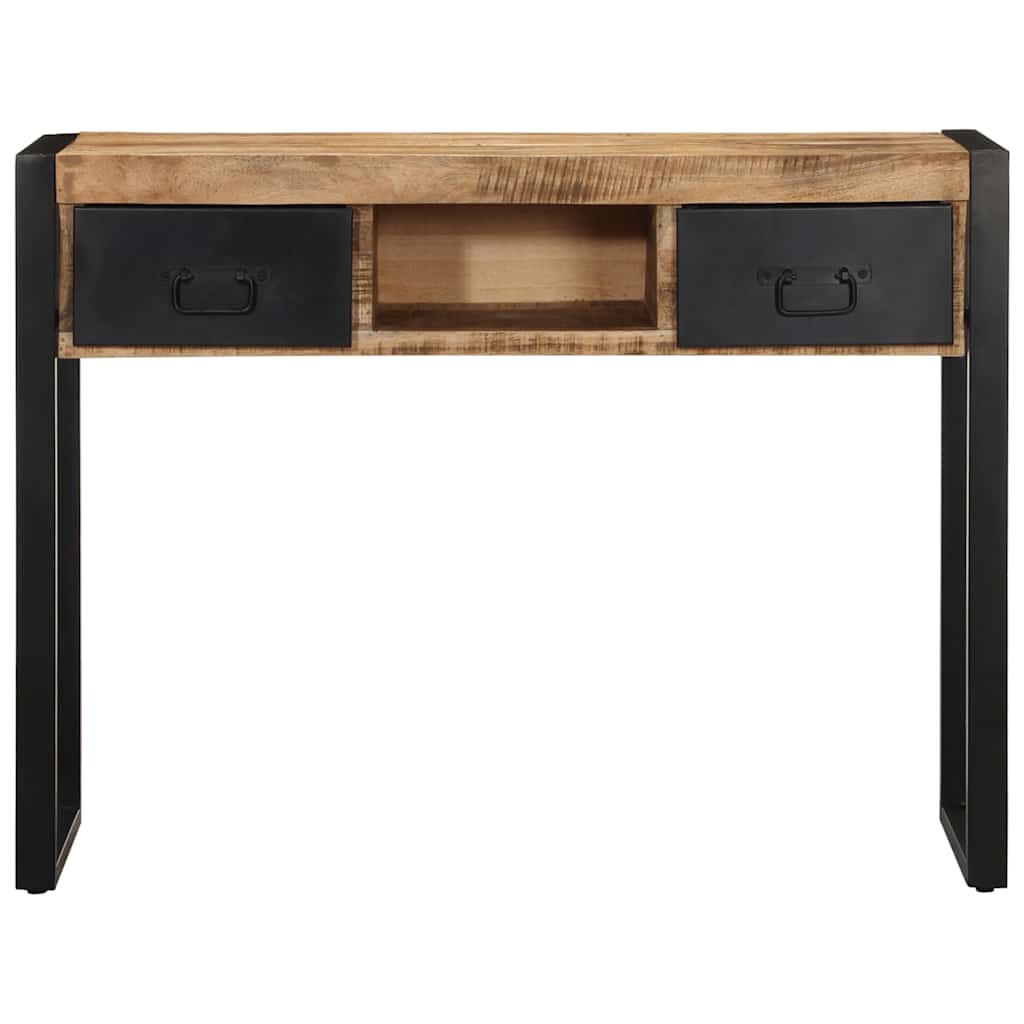 Mesa consola - mesa de entrada madera maciza mango 100x35x75 cm
