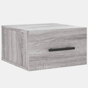 Mesa De Cabeceira De Parede Mesinha De Cabeceira - cinzento sonoma 35x35x20cm