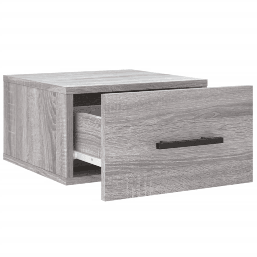 Mesa De Cabeceira De Parede Mesinha De Cabeceira - cinzento sonoma 35x35x20cm