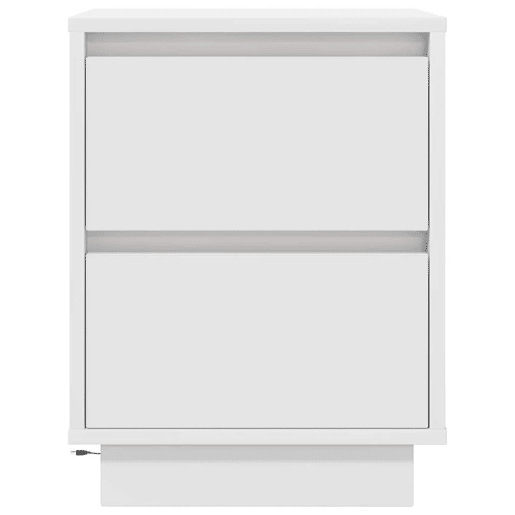 Mesa De Cabeceira - Mesinha De Cabeceira - Mesinha De Cabeceira com luzes LED branco 38x34x50 cm