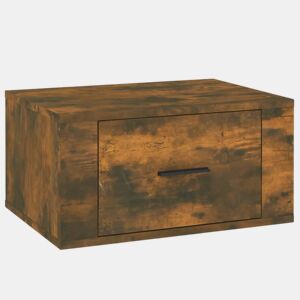 Mesa De Cabeceira De Parede Mesinha De Cabeceira - 50x36x25 cm carvalho fumado