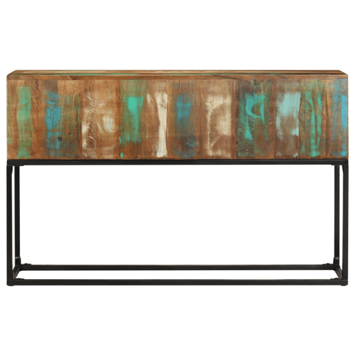 Mesa Consola - Mesa De Entrada 120x30x75 cm madeira recuperada maciça