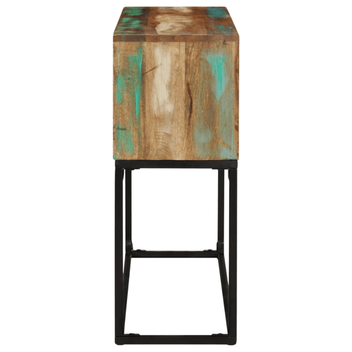 Mesa Consola - Mesa De Entrada 120x30x75 cm madeira recuperada maciça