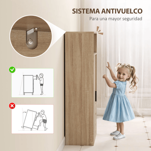 HOMCOM Móvel de Casa de Banho Estreito Armário de Casa de Banho com 2 Gavetas Compartimento Aberto e Prateleiras Ajustáveis para Espaço Pequeno Cozinha Sala 50x25x100 cm Madeira
